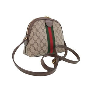 Gucci Ophidia Brown Bag GG Supreme Canvas Shoulder Beige Ebony